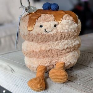Jellycat Amuseables Fran Pancakes Bag Charm FAO Schwarz Exclusive - NWT